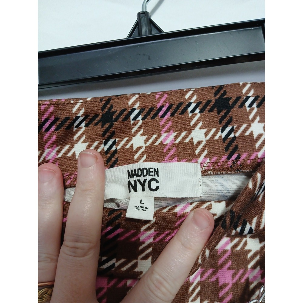 Madden NYC L plaid Mini Skirt preppy classic academia coquette y2k Soft Girl - Picture 2 of 4